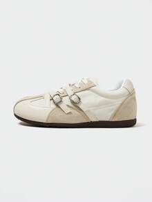 MASKERT 女士休闲芭蕾舞训练鞋，舒适轻便日常健身运动鞋 - 米色 - 查看 8