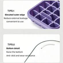 1pc Ice Cube Tray, Household Ice Maker Mold, Easy Release Ice Cube Mold, Quick Freezing Ice Cube Maker - Multicolor - View 5
