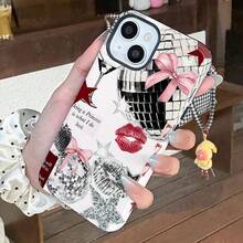 时尚手机壳 - 兼容苹果 11、15 系列、14、13、16PM、17 系列，心形图案手机壳 | 美观设计手机壳 | 街头风手机壳 | 防震保护 | 女孩礼物 - 彩色 - 查看 6