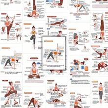 32pcs Yoga Pose Guide Card Set, Basic Yoga Pose Practice Cards, Stretching Tutorial - Multicolor - View 3