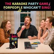 Trò chơi tiệc karaoke dành cho 2-10 người chơi - Trò chơi trên bàn cờ "Ca sĩ tệ hại" - 250 thẻ lời bài hát, trò chơi vui nhộn cho đêm tiệc sinh nhật, trò chơi khởi động buổi họp mặt gia đình, trò chơi âm nhạc, trò chơi bài gia đình. - Nhiều màu - Xem 1