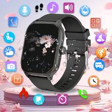 LAXASFIT Smart Watch, High-Definition Display, 100+ Sports Modes, Voice Assistant & Music Control - Wireless Connection, Silicone Strap, Rechargeable Battery, Square Case, Compatible With Android & IOS - Fashionable Fitness Tracker - View 12