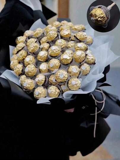 10/20/50/100pcs Chocolate Lollipop Sticks, Baking DIY Handmade Starry Cake Labels, Suitable For New Year Party, Valentine's Day Candy Decor, Birthday Party, Valentine's Day