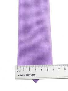ZLQ&GOU 5pcs/Set Gentle Solid Purple Wedding Groomsmen Tie Set (Includes Tie, Pocket Square, Boutonniere, Tie Clip, Cufflinks), Minimalist Fresh INS Style Gentleman Accessories Suitable For Wedding, Party, Gathering,Festival,Fathers Day Gift - Mauve Purple - View 4