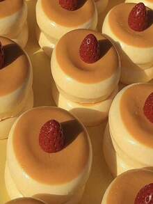 Strawberry & Blueberry Souffle Cream Squishies, Realistic Cake Squishy Stress Relief Toy, Perfect Gift For Holidays, Birthdays, And Parties - View 6