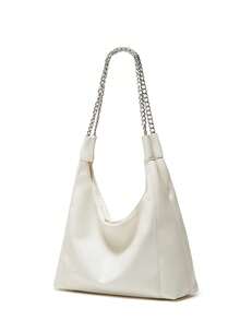 Women's Fashion Casual Chic Crescent Moon Shaped Chain Shoulder Bag, Suitable For Outing, Dating, Commuting/Office And Daily Use - Multicolor - View 3