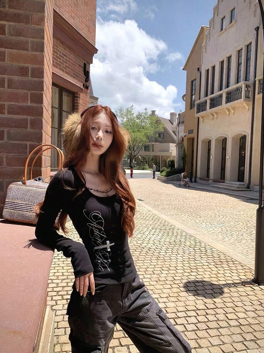 Women Tops - Black - View 1