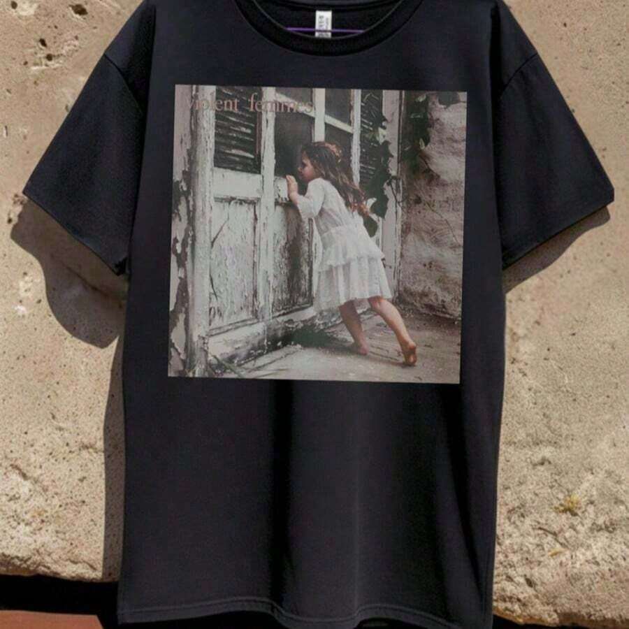 2026 Summer TopsFleetwood Graphic T-Shirt, Retro Rock Music Tee Black ShirtLoose And Comfortable Summer Clothing For Women T-Shirts For Women - Black 6 - 查看 1