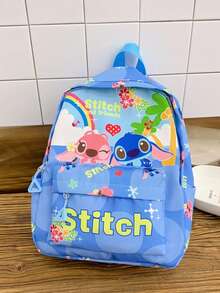 Disney Stitch Pink Fashion Backpack Suitable For Women & Teens - Tropical Hawaii Themed Backpack With Adjustable Shoulder Straps - Stylish Large Capacity Backpack And Casual Travel Bag - Professional Commuter Gear With Front Side Pockets - Multicolor - View 9