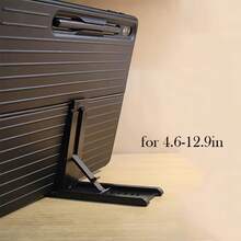 可调节折叠平板电脑/手机支架，适用于4.6-12.9英寸设备，PVC材质，6档高度调节，兼容Kindle、Switch和直播桌面设备 - 查看 5