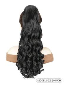 Ponytail Extension Long Wavy Claw Clip Ponytail For Women, 20 Inch Synthetic Hair Extension, Natural Looking Heat Resistant Fluffy Hairpiece - Multicolor - View 2