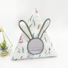 Rabbit Hay Bag, Hamster Guinea Pig Food Bag, Hanging Single Hole Feeding Bag For Small Pets - White - View 10