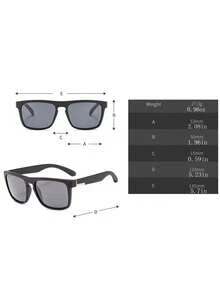 1副男士时尚眼镜，优雅街头风高端眼镜 - 黑色 - 查看 5