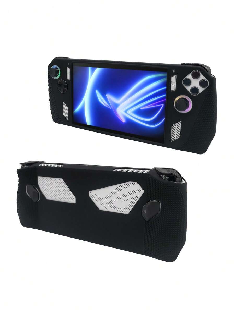 1pc ROG Ally Silicone Protective Case, Anti-Drop, Anti-Dust, Anti-Scratch, Anti-Slip, Anti-Sweat, Designed With Grip Texture On Front And Back For Enhanced Gaming Experience - View 1