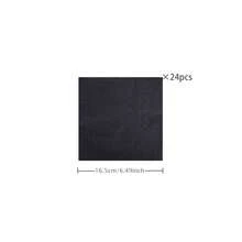 Black Disposable Tableware Set, Including 7/9 Inch Paper Plates, Paper Cups, Paper Napkins, Suitable For Birthday Party, Holiday Party, Picnic, Celebration, Wedding Tea Party, Graduation Ceremony Disposable Party Supplies - Black - View 6