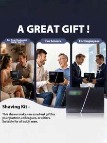 SKYWORTH Men's Wet & Dry Electric Shaver; Wireless Rotary Waterproof Shaver - 500mAh USB Quick Charge, Sensitive Skin Care - Pop-Up Trimmer And Precision Blades, Gift For Men - Multicolor - View 7