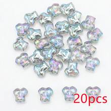 20颗12毫米T恤形状玻璃珠，可爱吊坠，适用于DIY珠宝、手机挂饰、钥匙扣和其他串珠项目 - 12mmT卹 - 查看 23