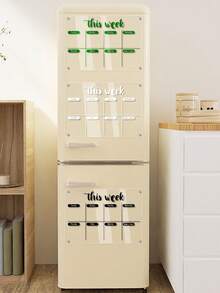 1pc Acrylic Weekly Planner Magnetic Whiteboard (6 Magnetic Whiteboard Pens Included), Reusable Weekly Meal Planner, Office Memo Board - Multicolor - View 7