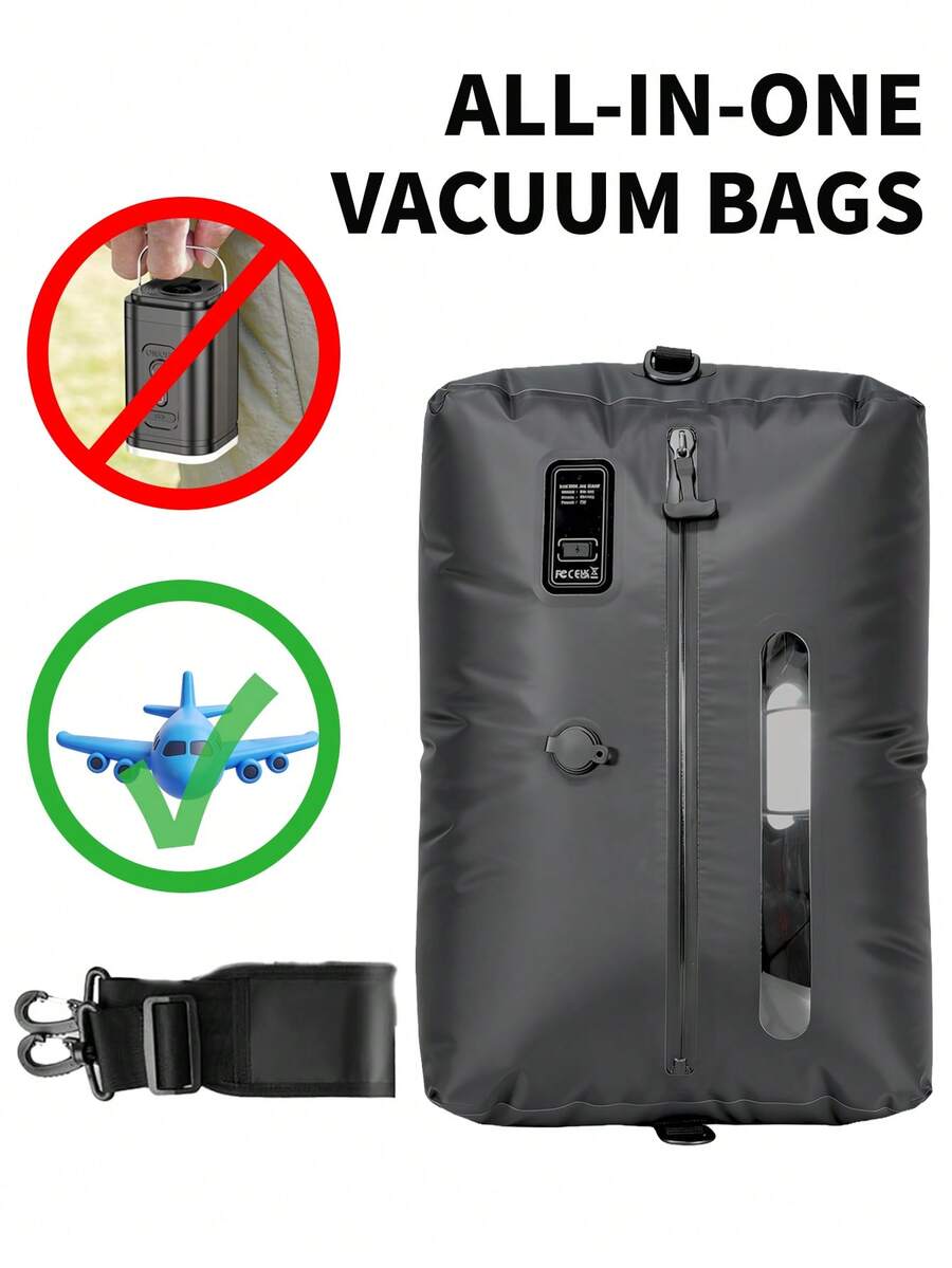 34升高压5000帕真空储气袋，压缩率达90%，配备真空泵 - 查看 1