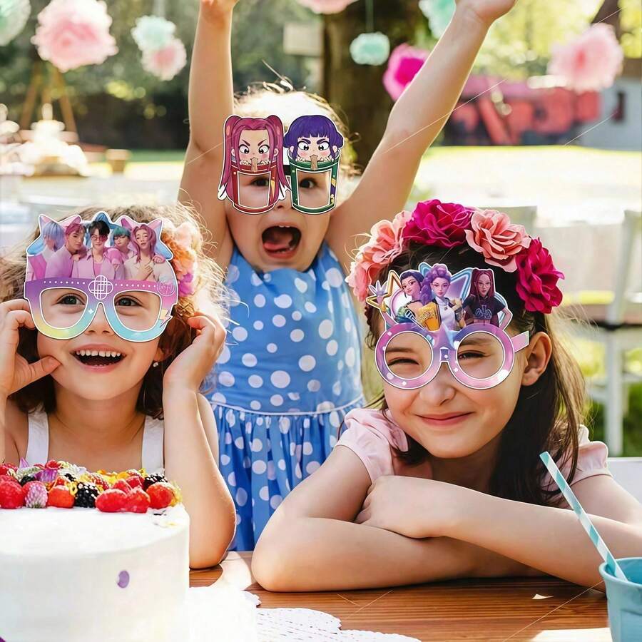 K-Pop Fashion Glasses Stylish Aesthetic Eye Wear Inspired By Idols Perfect For Fandom Outfits Daily Street Style Concert Looks Fan Collection Random Shipping - Multicolor - View 1