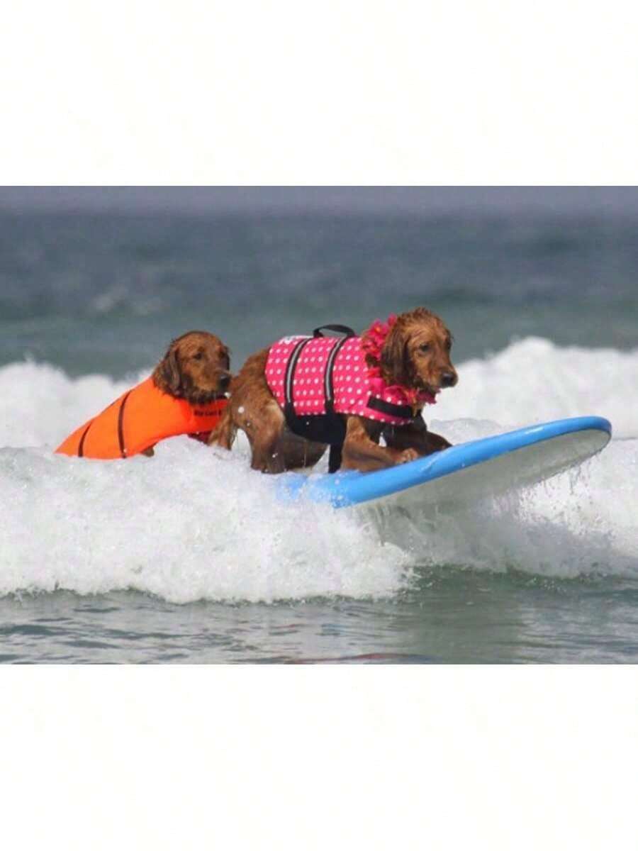 Áo phao bơi mùa hè phản quang có thể điều chỉnh cho chó lớn, áo phao cứu sinh tăng cường độ nổi cho thú cưng khi lướt sóng, chèo thuyền, áo phao phản quang cho chó, đảm bảo an toàn khi chơi đùa dưới nước và biển. - Nhiều màu - Xem 1