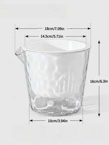 1个冰川图案透明懒人自浇水花盆，适用于水培植物、水仙花，无需浇水，塑料仿玻璃花盆。 - 冰河紋 - 查看 10
