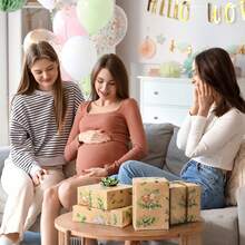 5/10pcs Baby Shower Series - Kraft Paper Gift Wrapping Paper, 28.5*42cm Baby Shower Gift Wrapping Paper Roll, Baby Birthday Gift Wrapping Paper Roll, Wild Animal Design Birthday Party Gift (Zebra/Bear/Floral Bear Optional) - Multicolor - View 7