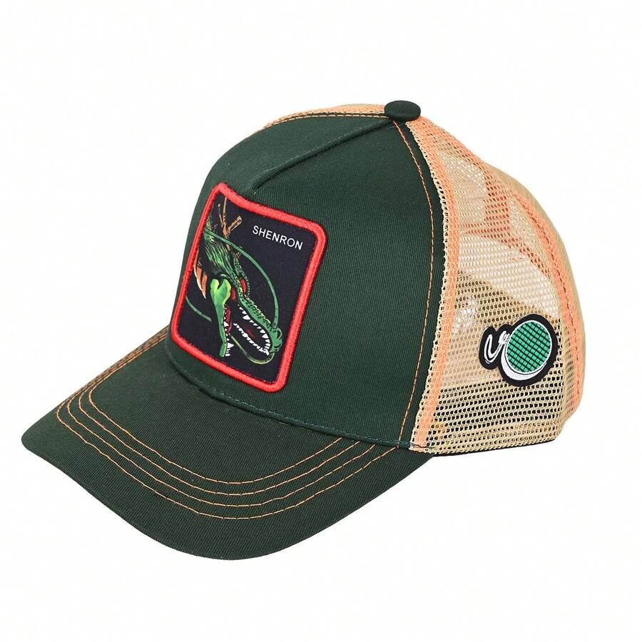 1顶动漫卡通棒球帽，男女通用户外遮阳帽，美式卡车帽，时尚后扣帽 - 彩色 - 查看 1