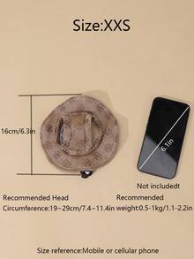 Chiếc mũ chống nắng kiểu Hawaii bằng polyester này có thiết kế dễ thương để lộ tai, không bị rụng lông và có thể điều chỉnh độ che nắng, phù hợp cho những chú chó nhỏ đội khi ra ngoài quanh năm. - Màu nâu Mocha - Xem 18