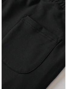 Men's 36" Inseam Tall Cotton Sweatpants With Pockets - màu đen - Xem 3