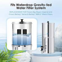 Waterdrop NSF/ANSI 42&372 Certified Water Filter, Replacement For Berkey® BB9-2® Black Filters, ProOne® Or Alexapure® Gravity Water Filter System And Waterdrop King Tank Series, (Pack Of 2) - Xem 5