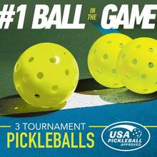 Sports X-40 Performance Outdoor Pickleballs 3-Pack - Optic Yellow| Official Size & Weight DN8P - 1 - Xem 3