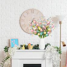 1/3pcs Artificial Easter Vine Decor, With Speckled Eggs And Colorful Berries, Artificial Easter Stems, Spring Berry Accented Easter Eggs, Colorful Berries, Leaves And Branches, Easter Decorations, Suitable For Easter Decoration, Centerpiece, Easter Celebration, Home Vase Decor - Multiple Styles - View 11