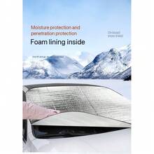 Foldable Car Windshield Sun Shade, Sunshade Board, Blocks UV Rays - Snow Shield - View 12