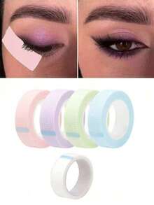 1 Roll Eye Makeup Tool Kit, Includes Eyeshadow Stickers, Breathable Eyeliner Pen, Eyelash Extension Paper Stickers, Invisible Face Makeup Tape, Instant Face Practice Makeup Tape, Face Lifting Plastic Tape, Eyeshadow Tape, Eyeliner Pen Tape (1.25cm*4.5m), Makeup Tools, Eyelash Tools, Face Lifting Tools - Multicolor - View 1