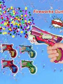 12件組可重複使用鋁製派對噴炮，無需電力，附「Explode」標籤噴炮，夏威夷主題彩色噴氣氣球，適用婚禮，耐用派對裝飾，慶祝必備 - 多色 - 查看 9