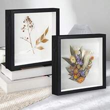 2pcs Black 9x9 Inch 3D Shadow Box Frame With Glass 1.2 Inch Deep Picture Frames Box Display For Photos Crafts Souvenirs Baby Itemsoll - 2pcsBlack - View 3