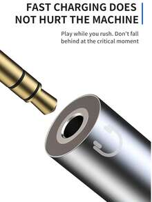 1个二合一迷你双接口适配器，Lightning转3.5mm AUX音频接口及充电适配器转换器，便携式耳机分线器，兼容 11/12/13/14 Mini Pro Max XS XR X 7/8 Air系列，即插即用 - 彩色 - 查看 4