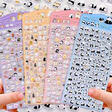 1pc DIY Creative Decorative Children Reward Stickers, 3D Bear Sweet Cute Foam Stickers, Phone Water Cup Animal Diary Planner Decoration Stickers - Multicolor - View 2