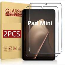 平板电脑屏幕保护膜 2片装，适用于 POCO Pad X1、POCO PAD M1、POCO Pad Mini、Pad 2/Pad 2 Pro/Pad 2 Pro 5G 平板电脑，9H 硬度，防刮花，钢化玻璃膜，高清无气泡，小米平板电脑母亲节礼物 - 無色 - 查看 3