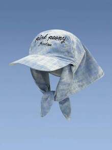 Other Casual Polyester Embroidered Hat, Suitable For Spring And Summer Vacation - A - View 1