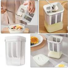 1100ml Thick Yogurt Maker With Mesh Basket, DIY Yogurt, Soy Milk, Juice, Coffee Yogurt Making Tool - White - View 4