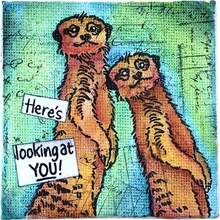 Animales que te observan - Troqueles de corte de metal, juego de sellos de goma transparente para manualidades de scrapbooking, estampado, troquelado, tarjetas de regalo, decoración del hogar y artesanía de papel - A - Ver 4