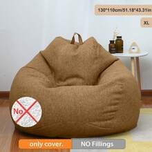 Oversized 51.18*43.31in Bean Bag Cover No Filler Home Essentials Indoor Outdoor,Chair Covers,Couch Cover,Room Acesories,Sofa Covers,Room Deocr ,Dorm,Bean Bag Chair,Bean Bag - 查看 15