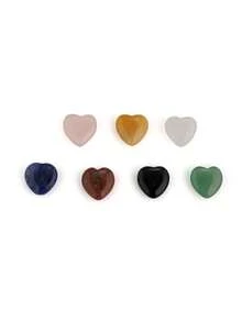 QYDCX 6/7/11pcs Healing Crystal Chakra Stone Set, Polished Chakra Stones, 7pcs Natural Amethyst, Rose Quartz, Green Phantom Quartz, Tiger Eye Stones For Spiritual Meditation - Multicolor - View 8