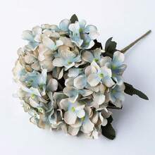 Retro Single Plastic Artificial Hydrangea Vase Arrangement Photography Props Artificial Silk Flower Fake Flower - Multicolor - View 14
