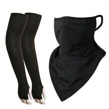 Scarf Mask With Ear Hanging UV Protection Neck Mask Scarf For Men And Women - Windproof Neck Mask Headscarf Neck Warmer Mask - Multicolor - View 11