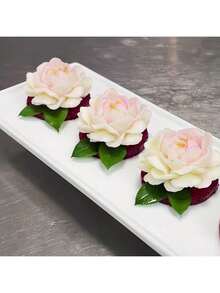 Tiger Head Jasmine Flower Shaped Candle Silicone Mold DIY - White - View 5