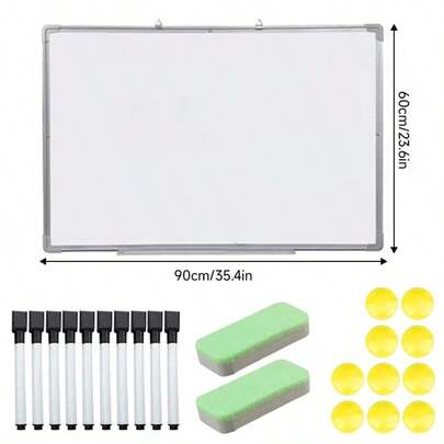 Magnetic Whiteboard Small Large White Board Dry Wipe Notice Office School Home