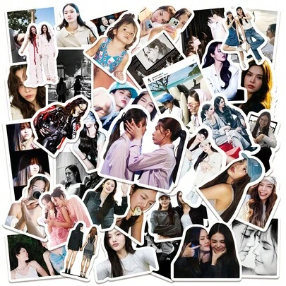 50pcs Blueberry Yam Stickers, Phone Case Stickers, Scrapbooking Decorative Stickers, Water Bottle Stickers, Matte Stickers, Gift Packaging Stickers, Birthday Party Decorative Stickers